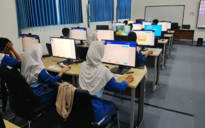 Antusias Ikuti Geladi Bersih TKA, Siswa-Siswi dan Taruna-Taruni SMKN 8 Samarinda Bidik Hasil Terbaik