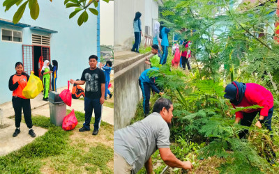 SMKN 8 Samarinda Gelar Jumat Bersih, Tanamkan Karakter Peduli Lingkungan Menuju Sekolah Adiwiyata